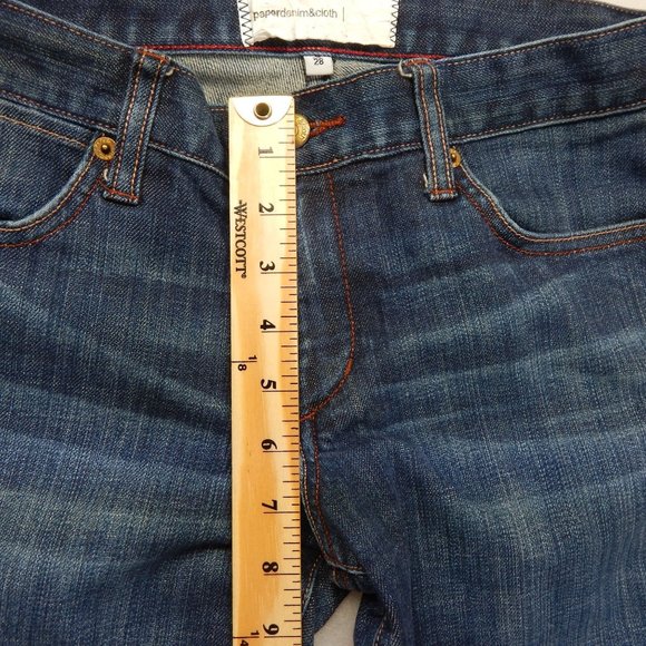 Paper Denim & Cloth Mid Rise Flare Dark Wash Jeans Women's Size 28 - Picture 5 of 9